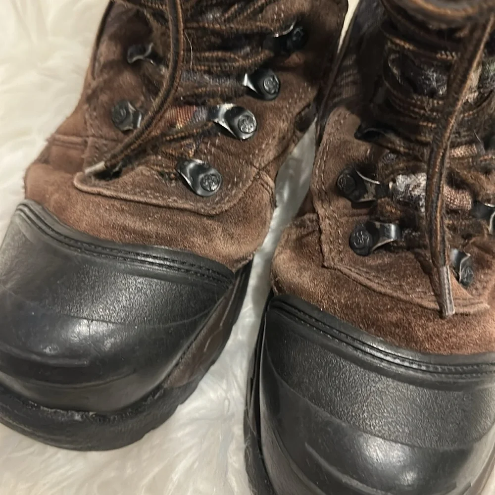 Youth Rocky Blizzard Stalker Brown Camo Boots